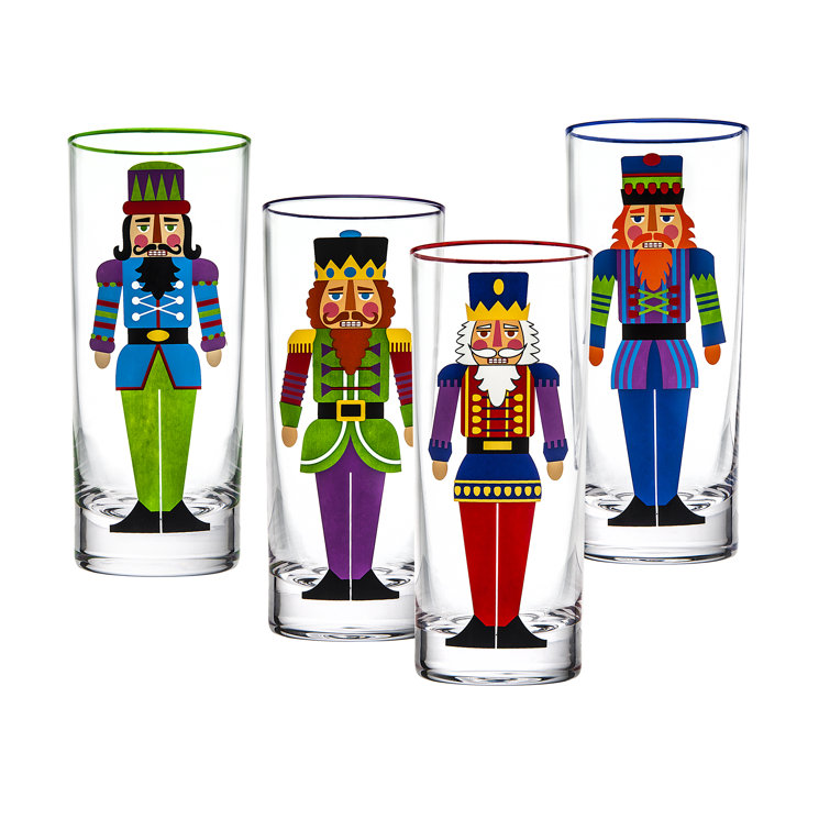 Godinger Silver Art Co Nutcracker 4Piece 12 oz. Highball Glass Wayfair